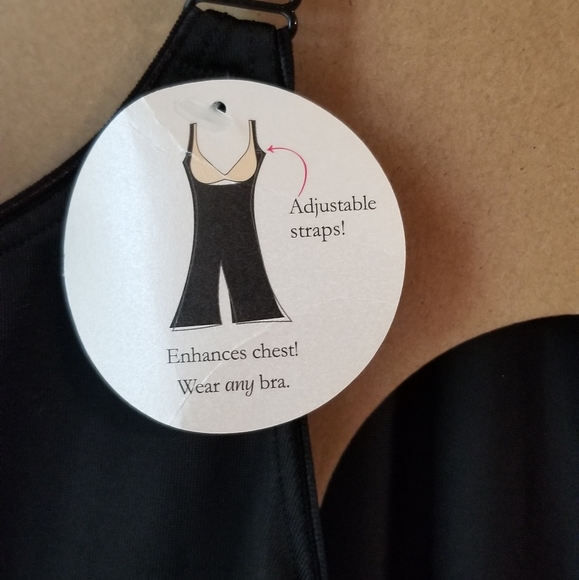 Spanx NWT Black Open Bust Suit with Adjustable Straps Size 2X - Picture 4 of 9